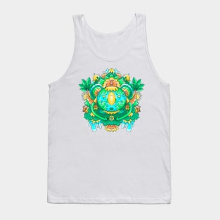 Cute Koala Earth Doodle Tank Top